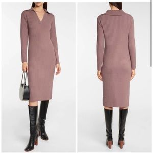 Vince | Dresses | Vince Beet Root Pink Purple Ribbed Wool Cashmere Sweater  Dress Size Small Nwt | Poshmark